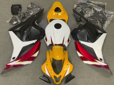2009-2012 Honda CBR600RR Motorcycle Fairings - White Red Yellow Matte Black UK