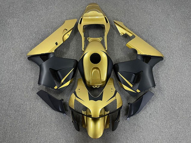 2003-2004 Honda CBR600RR Motorcycle Fairings - Gold Matte Black UK