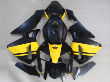 2005-2006 Honda CBR600RR Motorcycle Fairings - Matte Black Glossy Yellow UK