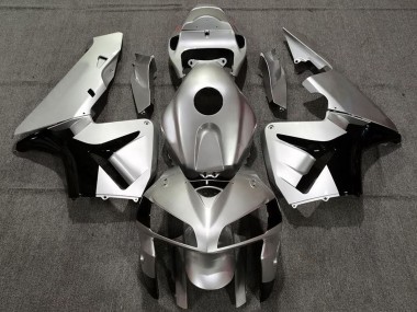 2005-2006 Honda CBR600RR Motorcycle Fairings - Matte Silver and Black UK