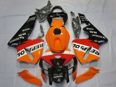 2005-2006 Honda CBR600RR Motorcycle Fairings - Orange Red White Black Repsol OEM Style UK