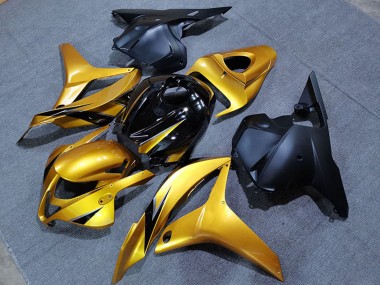 2009-2012 Honda CBR600RR Motorcycle Fairings - Gold Glossy Black Matte Black OEM Style UK