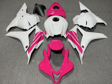 2009-2012 Honda CBR600RR Motorcycle Fairings - White Pink Stripe UK