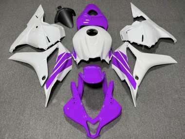 2009-2012 Honda CBR600RR Motorcycle Fairings - White Purple Stripe UK