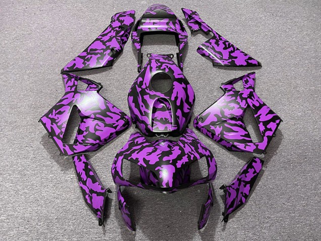 2003-2004 Honda CBR600RR Motorcycle Fairings - Purple Black Camouflage UK
