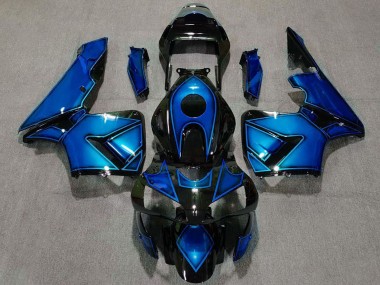2003-2004 Honda CBR600RR Motorcycle Fairings - Blue Glossy Black UK
