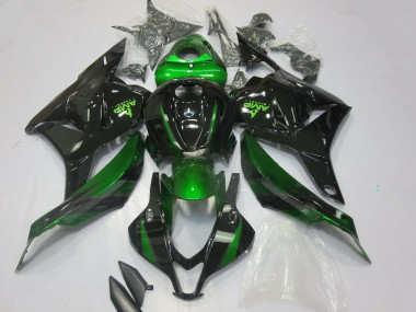 2009-2012 Honda CBR600RR Motorcycle Fairings - Green Glossy Black UK