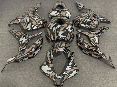 2009-2012 Honda CBR600RR Motorcycle Fairings - Tan Silver Camouflage UK