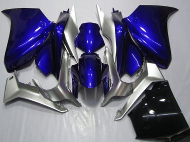 2010-2014 Honda VFR 1200 Motorcycle Fairings - Silver Blue UK