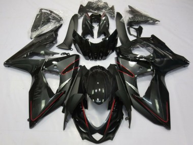 2009-2016 Suzuki GSXR 1000 Motorcycle Fairings - Glossy Black Red UK
