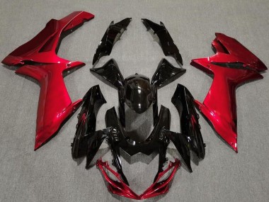 2011-2024 Suzuki GSXR 600 / GSXR 750 Motorcycle Fairings - Red Glossy Black UK