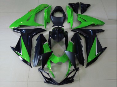 2011-2024 Suzuki GSXR 600 / GSXR 750 Motorcycle Fairings - Green Glossy Black Matte Black UK