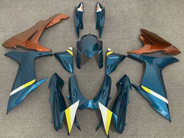 2011-2024 Suzuki GSXR 600 / GSXR 750 Motorcycle Fairings - Light Blue Orange White Yellow UK