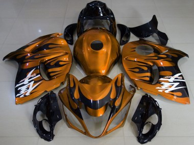 2008-2020 Suzuki GSXR 1300 Motorcycle Fairings - Glossy Orange Black UK
