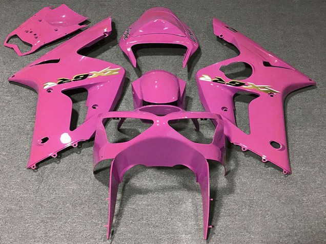 2003-2004 Kawasaki ZX6R Motorcycle Fairings - Pink UK