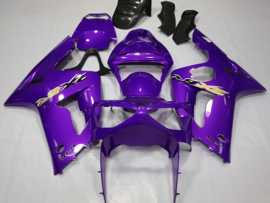2003-2004 Kawasaki ZX6R Motorcycle Fairings - Purple UK