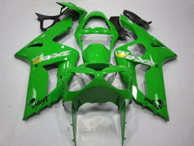 2003-2004 Kawasaki ZX6R Motorcycle Fairings - Green OEM Style UK