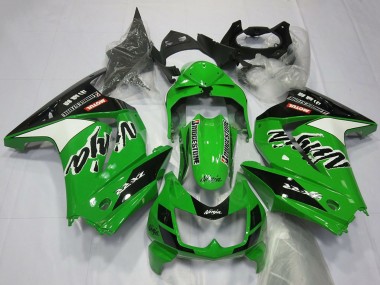 2008-2012 Kawasaki Ninja 250 Motorcycle Fairings - Green White Black UK