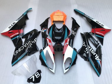 2009-2014 BMW S1000RR Motorcycle Fairings - White Blue Red Orange Motul Austin Racing UK