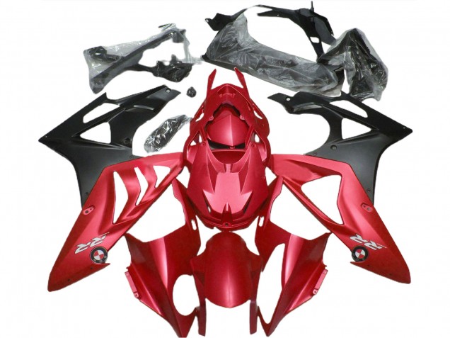 2009-2014 BMW S1000RR Motorcycle Fairing - Red Matte Black UK