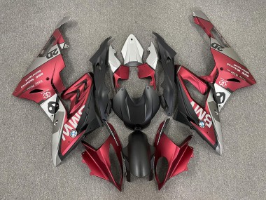 2009-2014 BMW S1000RR Motorcycle Fairings - Red Matte Black UK