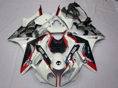 2009-2014 BMW S1000RR Motorcycle Fairing Kits - White Red Glossy Black UK