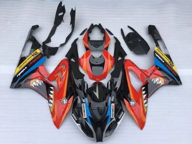 2015-2016 BMW S1000RR Motorcycle Fairings - Red Glossy Black Shark UK