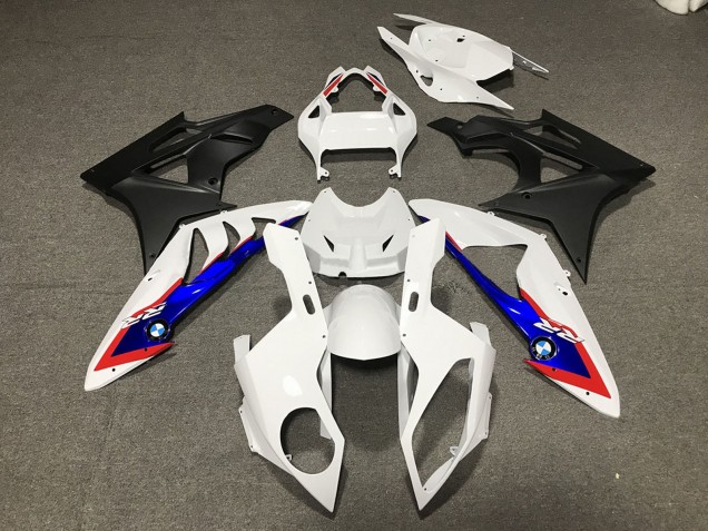 2009-2014 BMW S1000RR Motorcycle Fairings - White Red Blue Matte Black UK