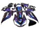 2012-2024 Kawasaki ZX14R ZZR1400 Motorcycle Fairings - Chameleon Blue Purple UK