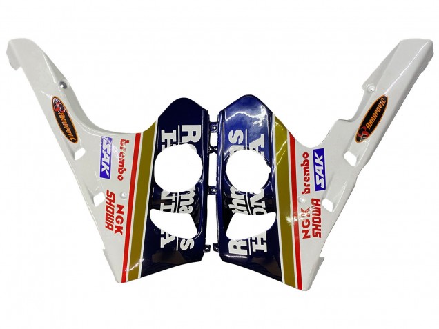 1990-1999 Honda CBR400RR NC29 Motorcycle Fairings - White Gold Red Dark Blue Rothmans UK