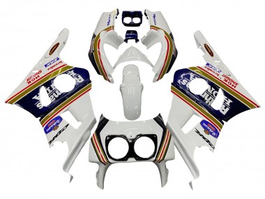 1990-1999 Honda CBR400RR NC29 Motorcycle Fairings - White Gold Red Dark Blue Rothmans UK