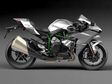 2015-2022 Kawasaki Ninja H2 Motorcycle Fairings - Silver UK
