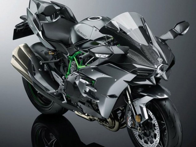 2015-2022 Kawasaki Ninja H2 Motorcycle Fairing - Grey UK