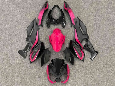 2018-2024 Kawasaki Z400 Motorcycle Fairings - Matte Black Bright Pink UK