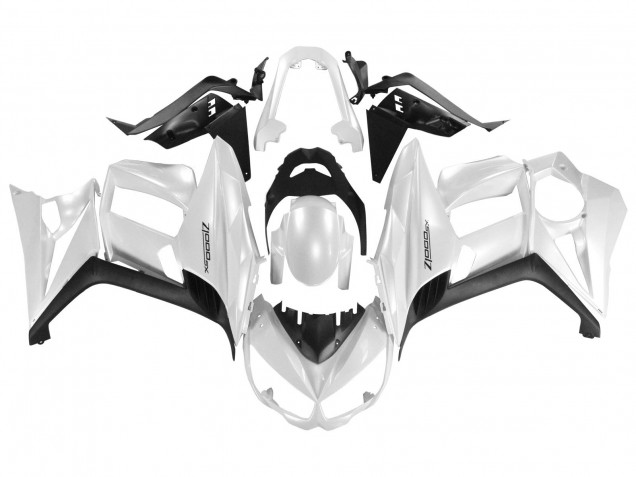 2010-2016 Kawasaki Z1000SX Motorcycle Fairings - Pearl White Black UK