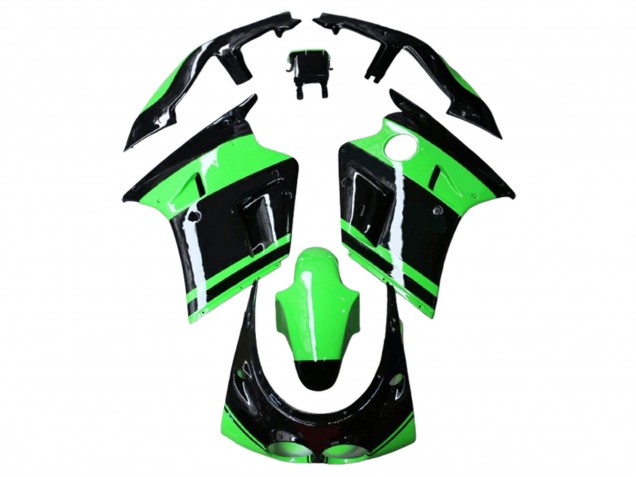1989-1990 Kawasaki ZXR250 Motorcycle Fairings - Green Glossy Black UK