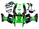 1998-2003 Kawasaki ZZR600 Motorcycle Fairings - Green Black Monster Elf UK