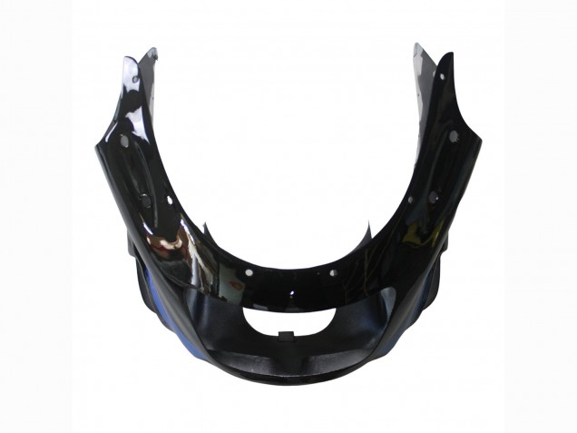 1990-1992 Kawasaki ZZR1100 Motorcycle Fairings - Blue Glossy Black UK