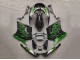1993-2003 Kawasaki ZZR1100 Motorcycle Fairings - Glossy Black Green Flame UK