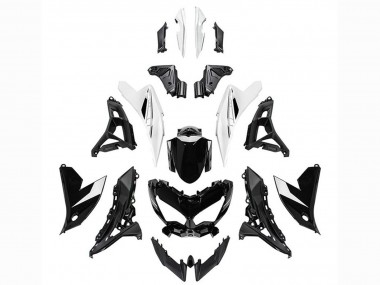 2022-2025 Kawasaki Versys 650 Motorcycle Fairings - Glossy Black White UK