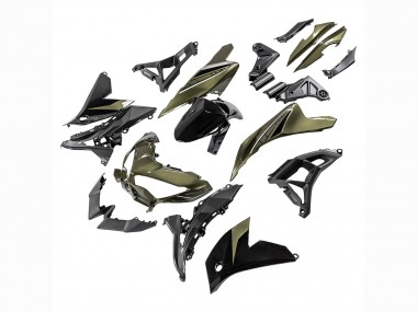 2022-2025 Kawasaki Versys 650 Motorcycle Fairings - Dark Green Black UK