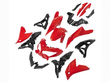 2022-2025 Kawasaki Versys 650 Motorcycle Fairings - Red Black UK
