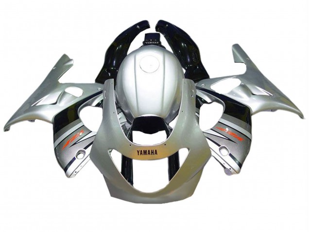 1996-2007 Yamaha YZF600R Thundercat Motorcycle Fairings - Silver Grey Glossy Black UK
