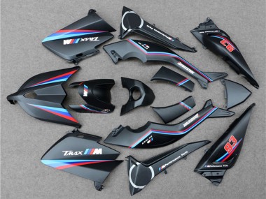 2012-2014 Yamaha TMAX530 Motorcycle Fairings - Matte Black Red Blue 93 UK