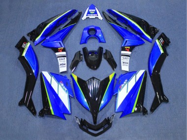 2015-2016 Yamaha TMAX530 Motorcycle Fairings - White Blue Black UK