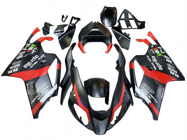 2003-2006 Aprilia RSV1000 Motorcycle Fairings - Black Red UK