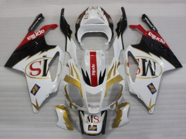 2003-2006 Aprilia RSV1000 Motorcycle Fairings - White Gold Red Black UK