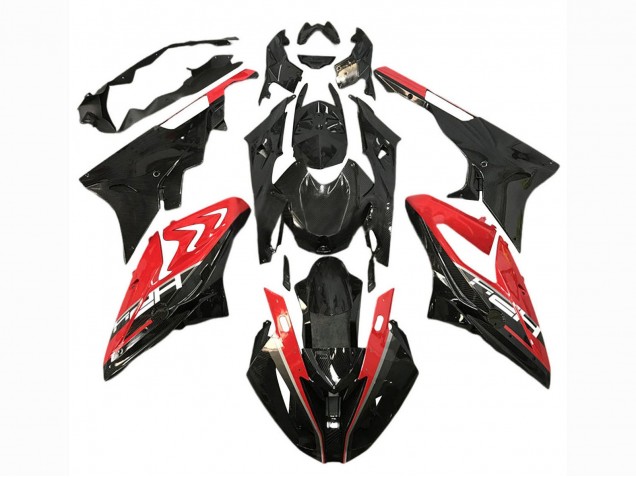 2017-2018 BMW S1000RR Motorcycle Fairings - Red Glossy Black UK
