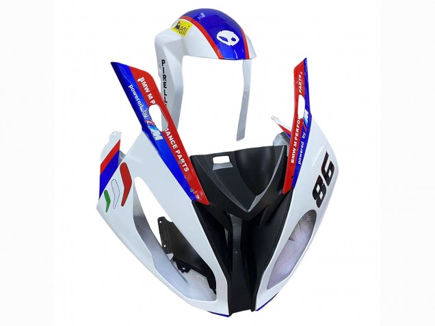 2017-2018 BMW S1000RR Bike Fairings - White Blue Red Glossy Black UK