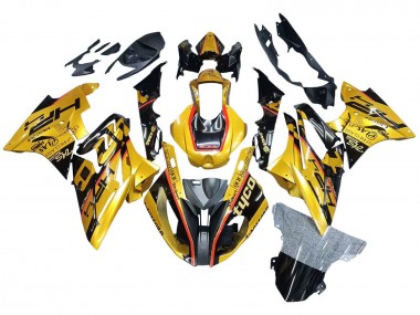 2017-2018 BMW S1000RR Motorcycle Fairings - Gold Black Tyco UK